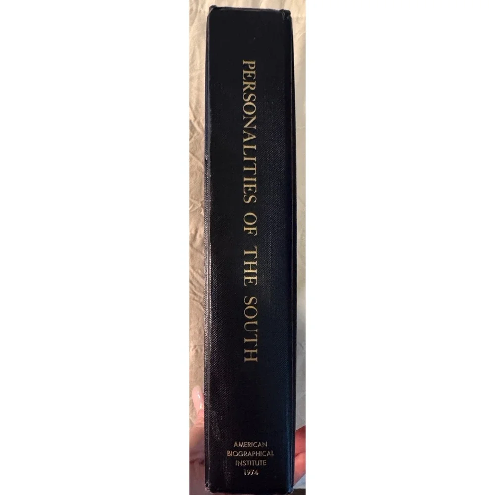 Personalities of the South Book American‎ Biographical Institute 1974 Signed